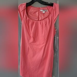 Forever 21 Coral Cap-Sleeve Scoop Neck Women's Dress Size Small